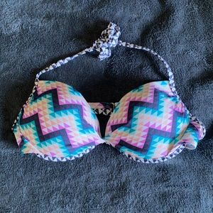 Aztec print bikini top